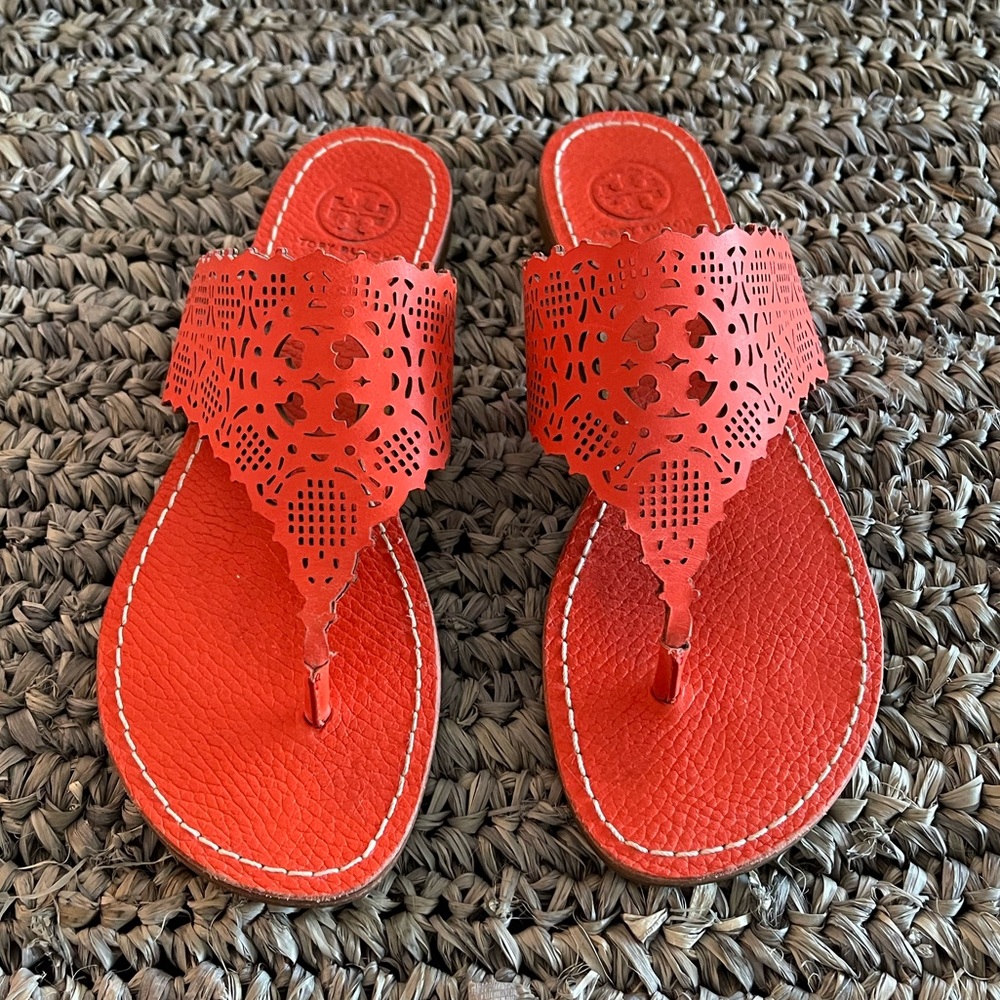 Tory Burch Roselle Thong Sandals EUC
